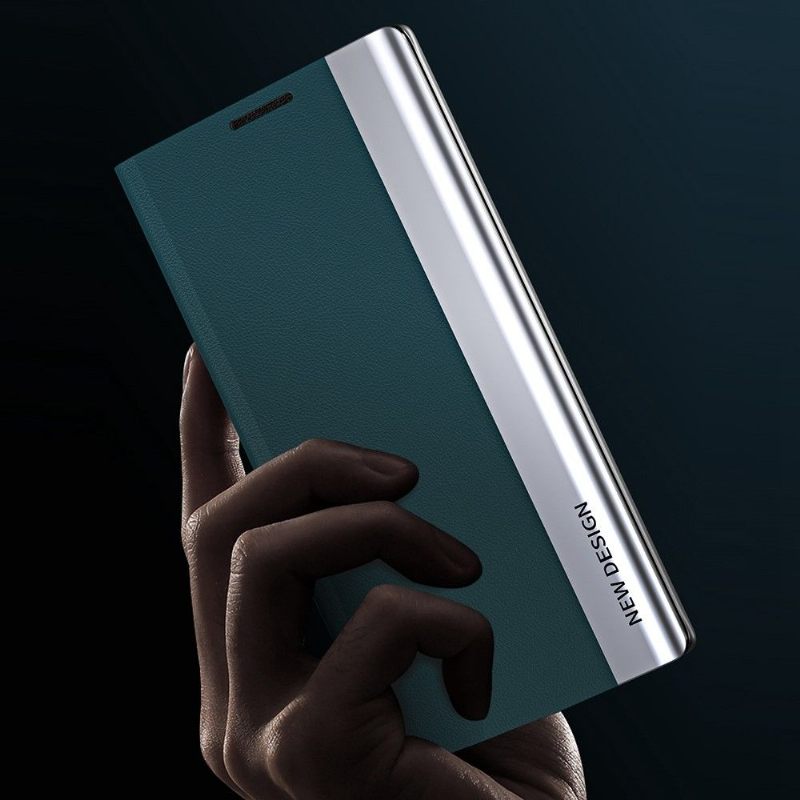 Cover voor Oppo Find X5 Pro Zakelijke Magneet Met Leereffect