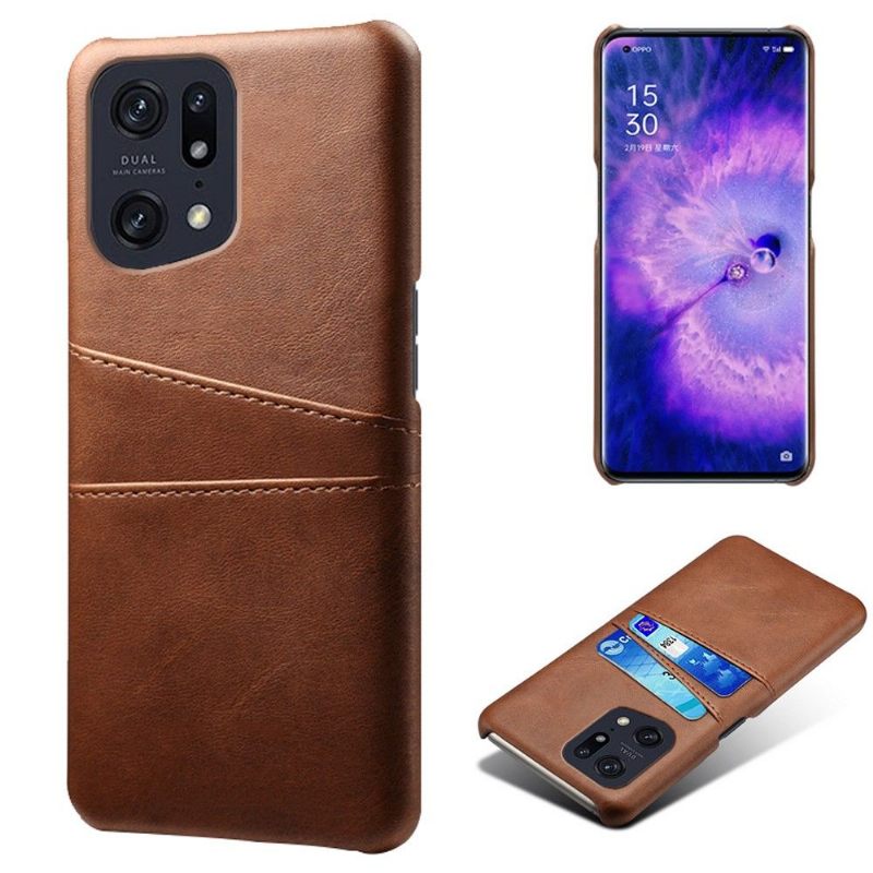 Hoesje voor Oppo Find X5 Pro Anti-fall Kaarthouder Melodie