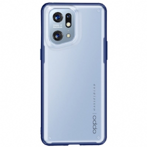 Hoesje voor Oppo Find X5 Pro Armor Series Semi Clear