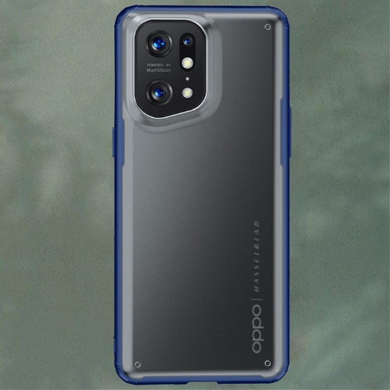 Hoesje voor Oppo Find X5 Pro Armor Series Semi Clear