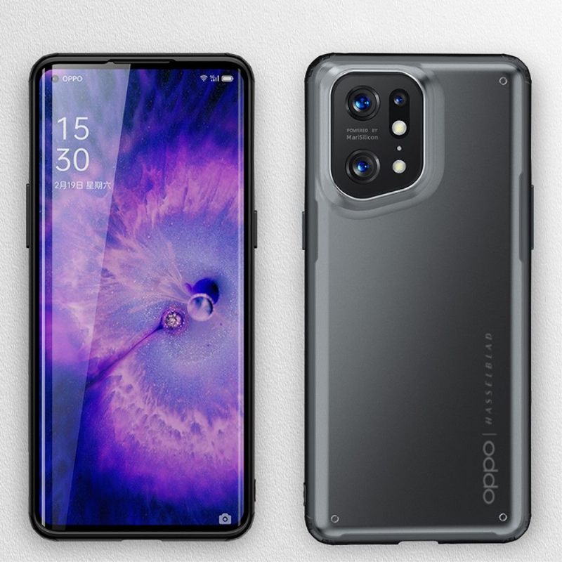 Hoesje voor Oppo Find X5 Pro Armor Series Semi Clear