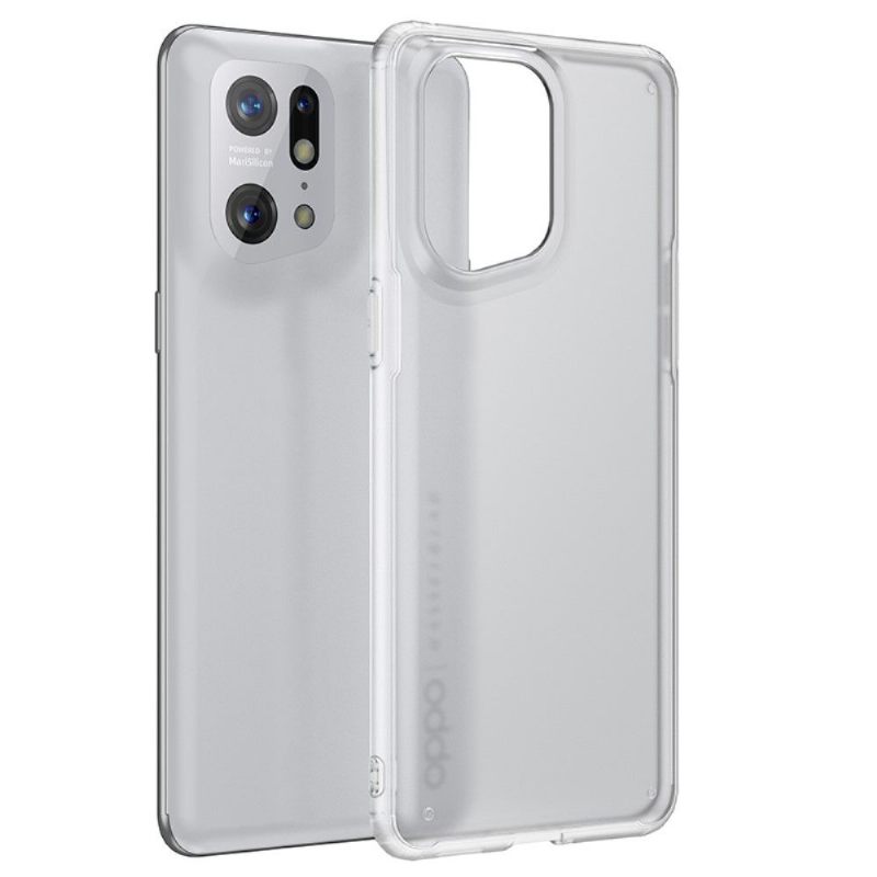 Hoesje voor Oppo Find X5 Pro Armor Series Semi Clear