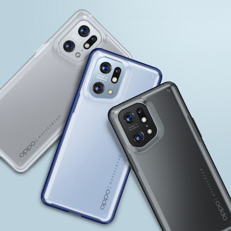 Hoesje voor Oppo Find X5 Pro Armor Series Semi Clear