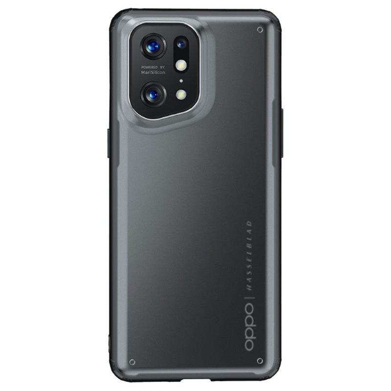 Hoesje voor Oppo Find X5 Pro Armor Series Semi Clear