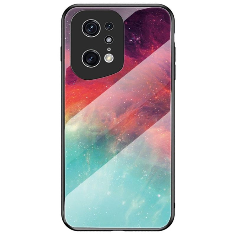 Hoesje voor Oppo Find X5 Pro Glazen Achternevel