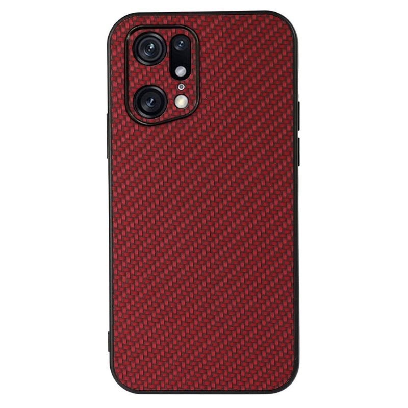 Hoesje voor Oppo Find X5 Pro Koolstofvezelstijl