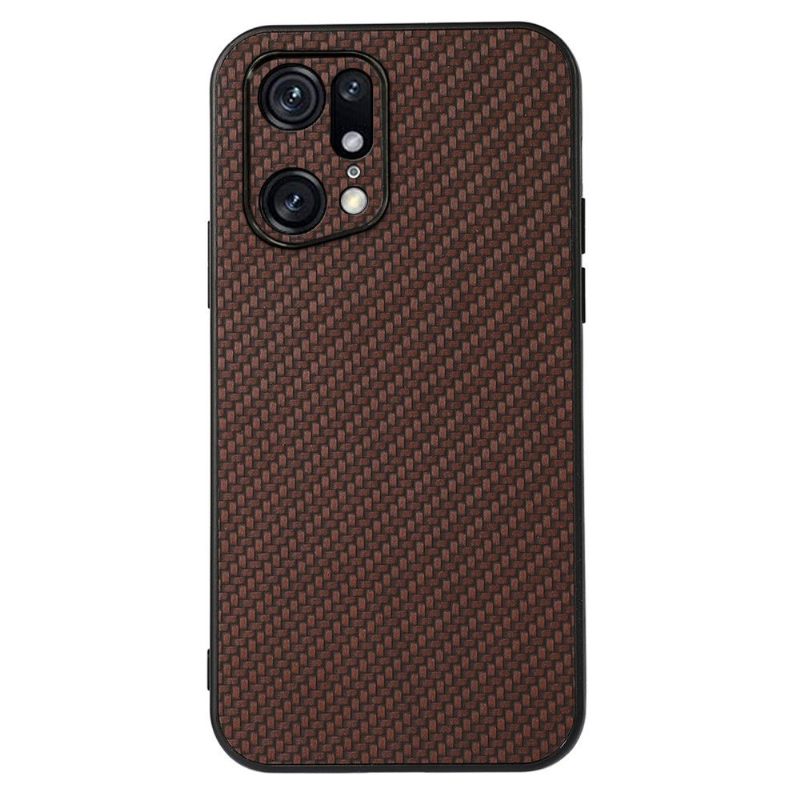 Hoesje voor Oppo Find X5 Pro Koolstofvezelstijl