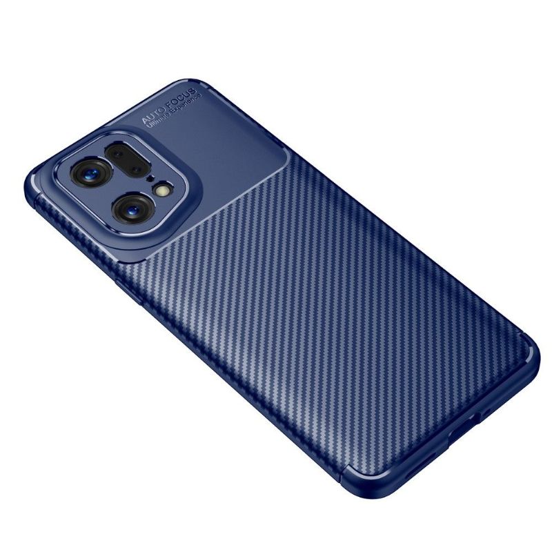 Hoesje voor Oppo Find X5 Pro Koolstofvezelstijl