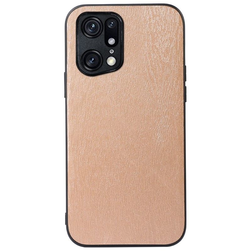 Hoesje voor Oppo Find X5 Pro Schorseffect Van Kunstleer