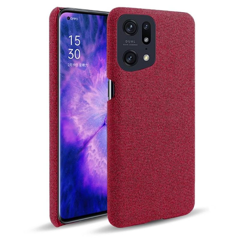 Hoesje voor Oppo Find X5 Pro Stoffen Bekleding