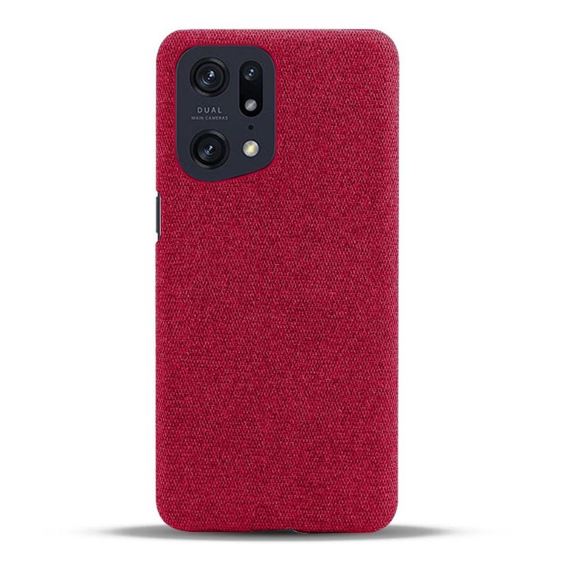 Hoesje voor Oppo Find X5 Pro Stoffen Bekleding