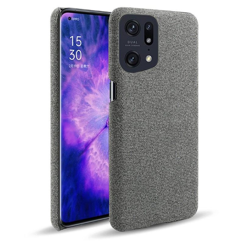 Hoesje voor Oppo Find X5 Pro Stoffen Bekleding