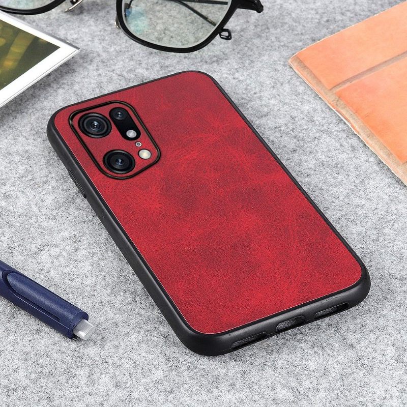 Hoesje voor Oppo Find X5 Pro Vintage Kunstleer Jazz