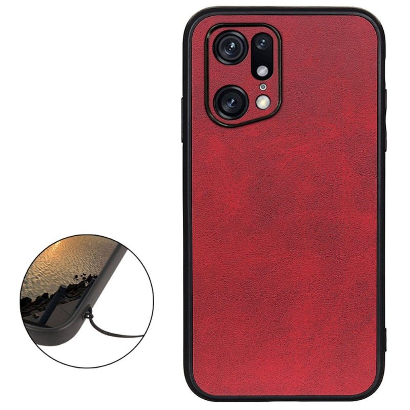 Hoesje voor Oppo Find X5 Pro Vintage Kunstleer Jazz