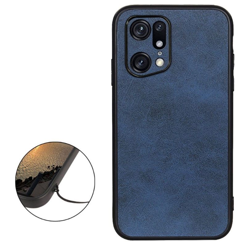 Hoesje voor Oppo Find X5 Pro Vintage Kunstleer Jazz