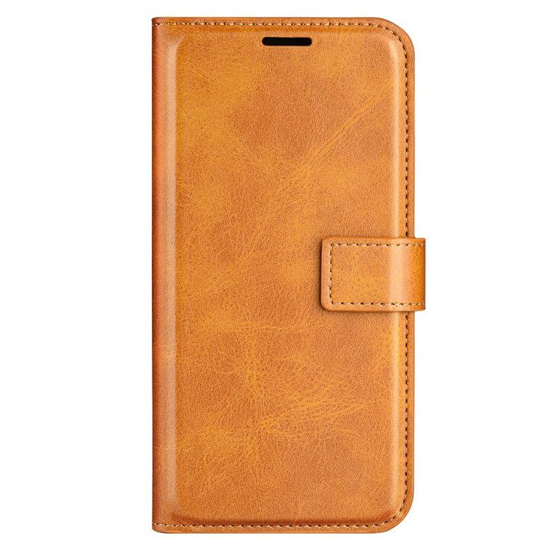 Folio-hoesje voor iPhone 15 Leerstijl