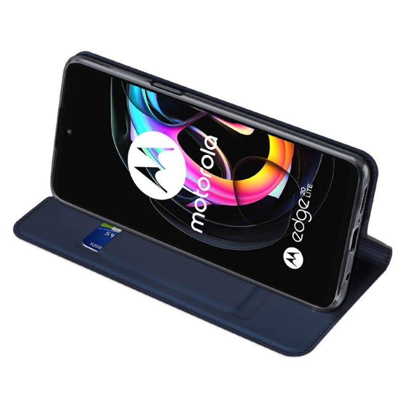 Case voor Motorola Edge 20 Lite Zakelijk Satijneffect