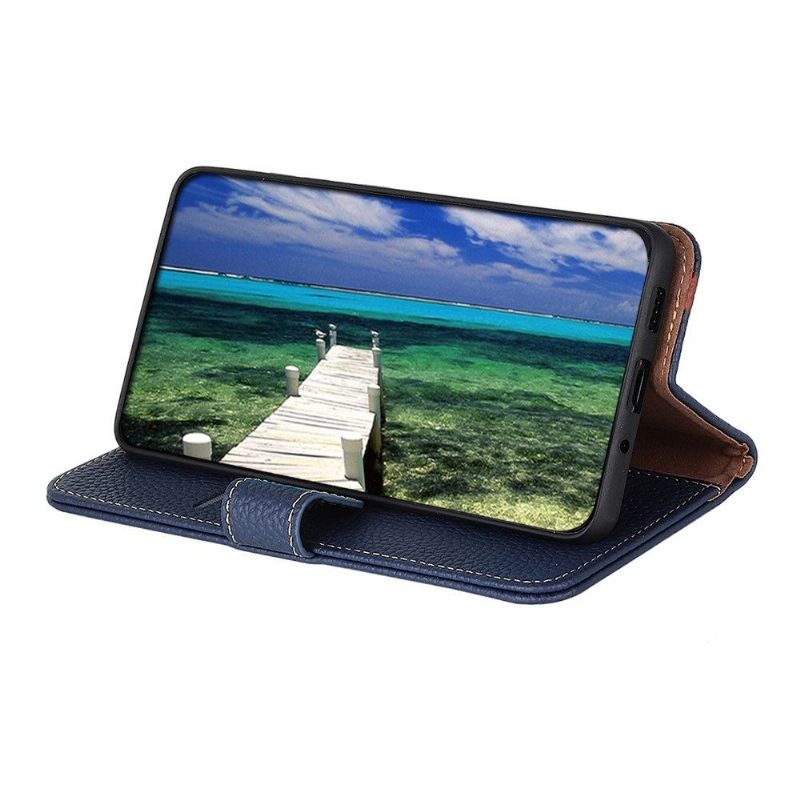 Flip Case voor Motorola Edge 20 Lite Khazneh Generfd Leer