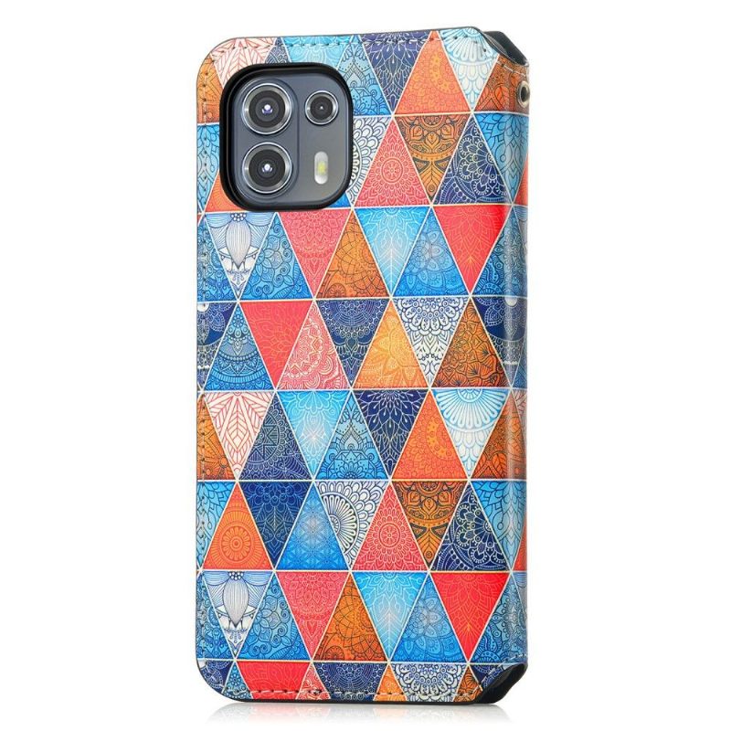 Folio-hoesje voor Motorola Edge 20 Lite Anti-fall Geometrische Mandala