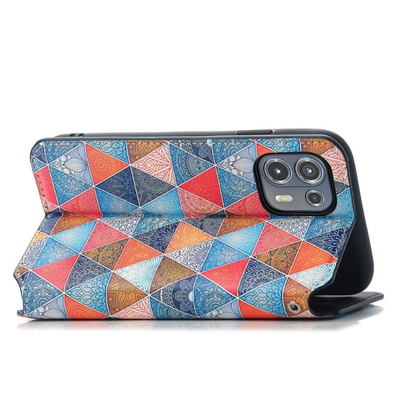 Folio-hoesje voor Motorola Edge 20 Lite Anti-fall Geometrische Mandala