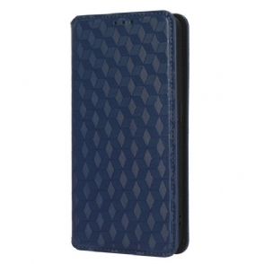 Bescherming Hoesje voor Oppo Reno 8 Folio-hoesje 3d Kubus Leereffect