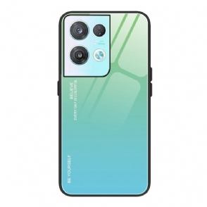 Hoesje voor Oppo Reno 8 Gehard Glas Wees Jezelf