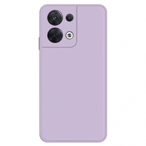 Hoesje voor Oppo Reno 8 Interieur Van Siliconen Microvezel