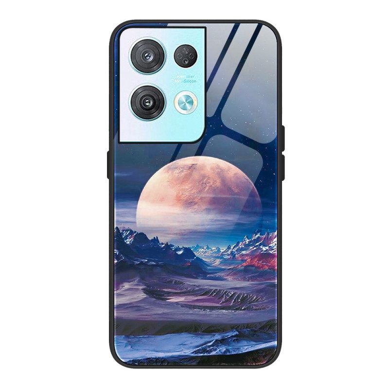 Hoesje voor Oppo Reno 8 Ruimte Gehard Glas