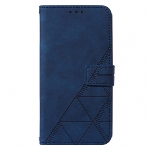 Folio-hoesje voor Xiaomi 12 Lite Driehoeken Met Lanyard