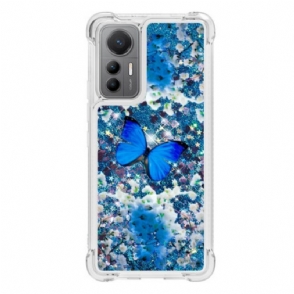 Hoesje voor Xiaomi 12 Lite Pailletten Vlinders