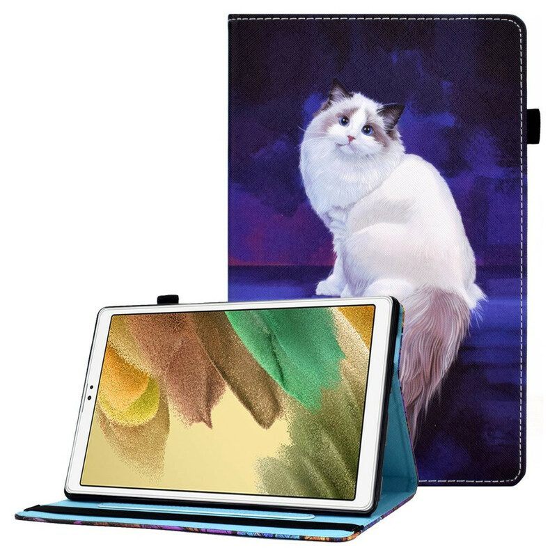 Case voor Samsung Galaxy Tab A7 Lite Witte Kat