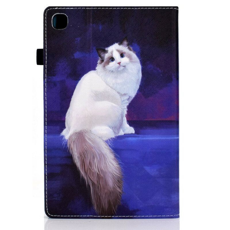 Case voor Samsung Galaxy Tab A7 Lite Witte Kat