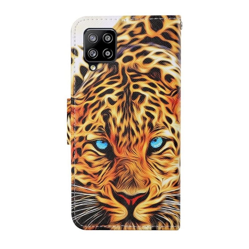 Flip Case voor Samsung Galaxy A12 Artistiek Luipaard