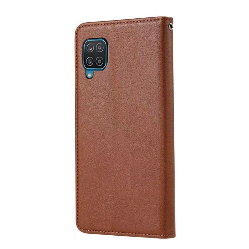 Folio-hoesje voor Samsung Galaxy A12 Anti-fall Kunstleer Stand Case