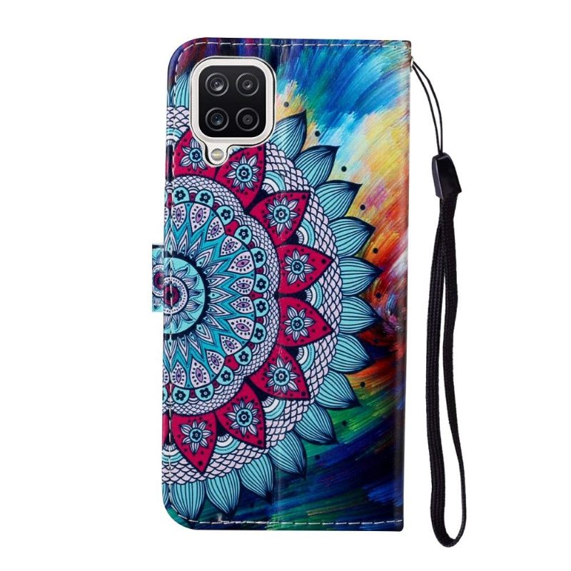 Folio-hoesje voor Samsung Galaxy A12 Bloemenmandala