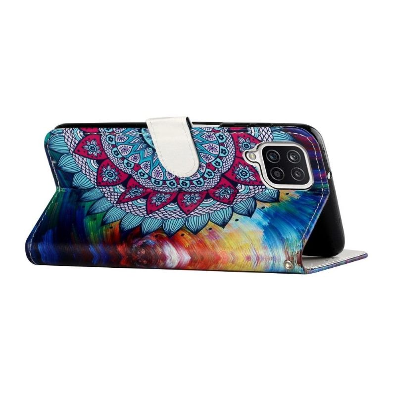 Folio-hoesje voor Samsung Galaxy A12 Bloemenmandala