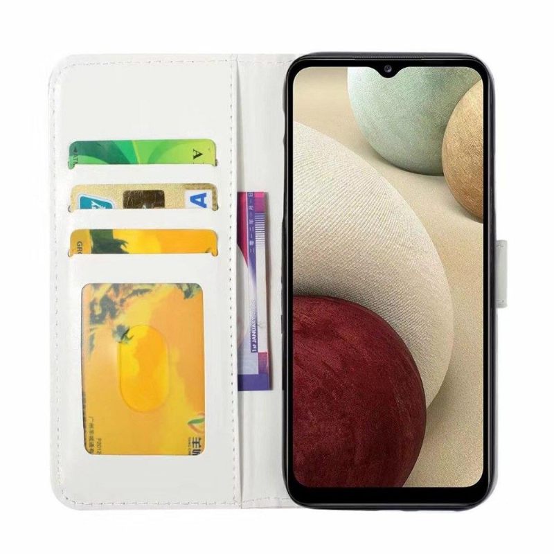 Folio-hoesje voor Samsung Galaxy A12 Driehoeken Ontwerpen