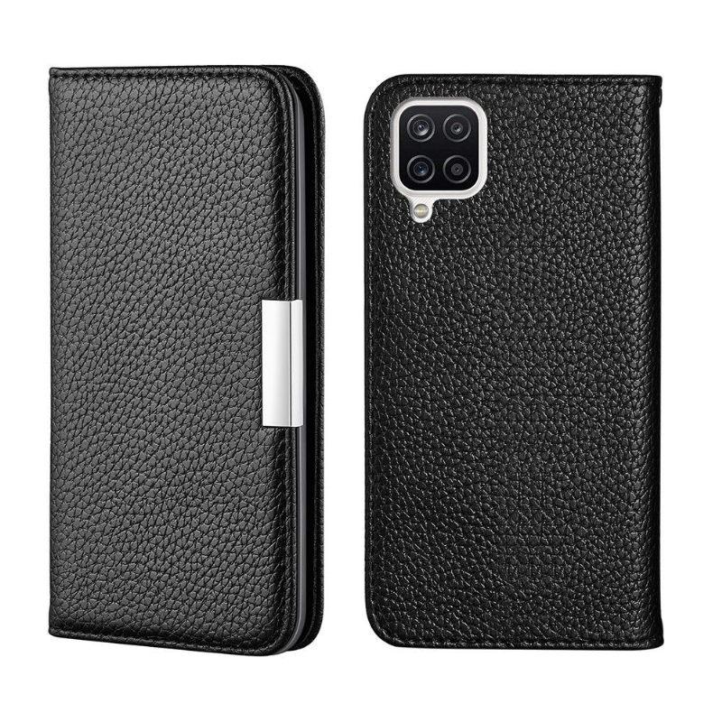 Folio-hoesje voor Samsung Galaxy A12 Glanzend Faux Lederen Flip