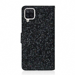 Folio-hoesje voor Samsung Galaxy A12 Glitterkaarthouder