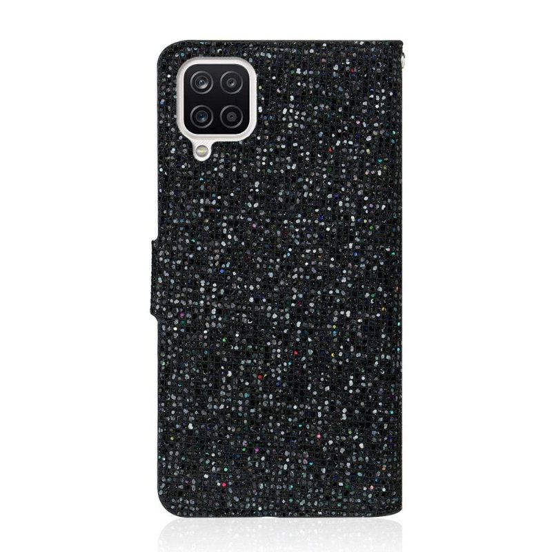 Folio-hoesje voor Samsung Galaxy A12 Glitterkaarthouder