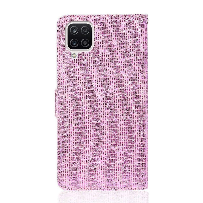 Folio-hoesje voor Samsung Galaxy A12 Glitterkaarthouder