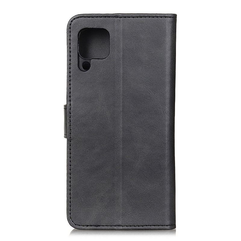 Folio-hoesje voor Samsung Galaxy A12 Marius Mat Leereffect