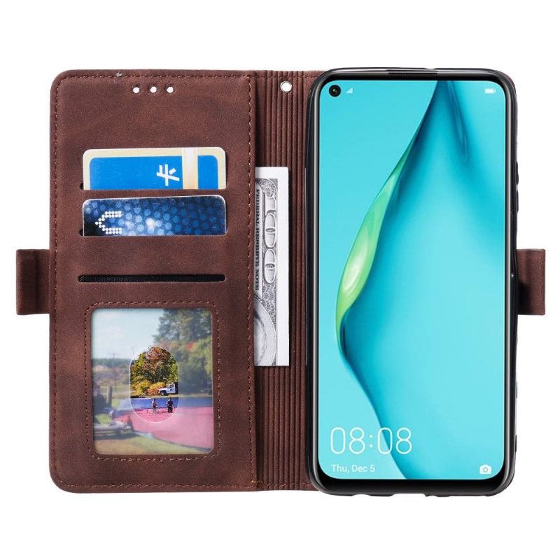 Folio-hoesje voor Samsung Galaxy A12 Portemonnee Leren Vintage Zak Portemonnee