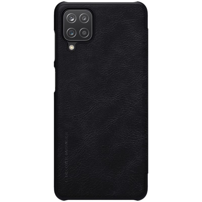 Folio-hoesje voor Samsung Galaxy A12 Qin-serie Leereffect