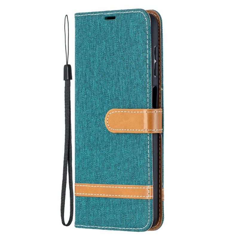 Folio-hoesje voor Samsung Galaxy A12 Stoffen Bekleding