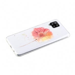 Hoesje voor Samsung Galaxy A12 Aquarel Bloem