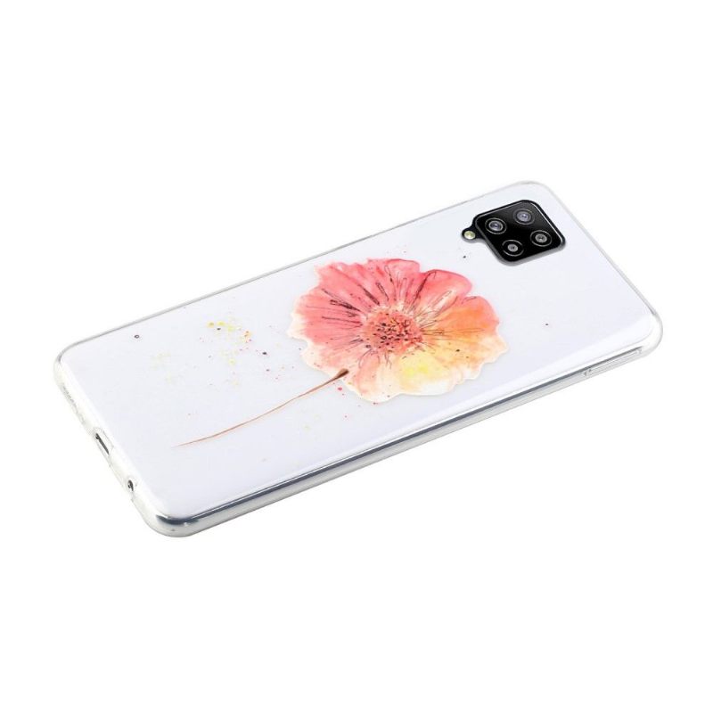 Hoesje voor Samsung Galaxy A12 Aquarel Bloem