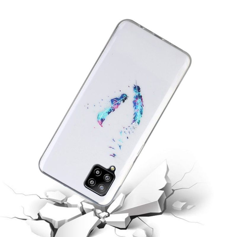 Hoesje voor Samsung Galaxy A12 Veren En Vogels