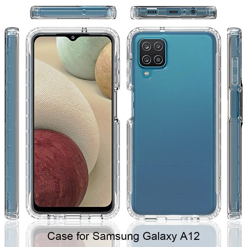 Telefoonhoesje voor Samsung Galaxy A12 Bescherming Doorzichtige Bumperbumper