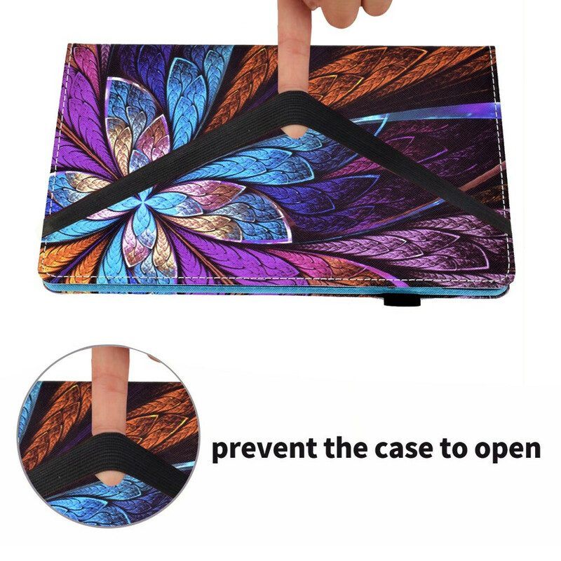 Cover voor Samsung Galaxy Tab A7 Lite Abstracte Bloem